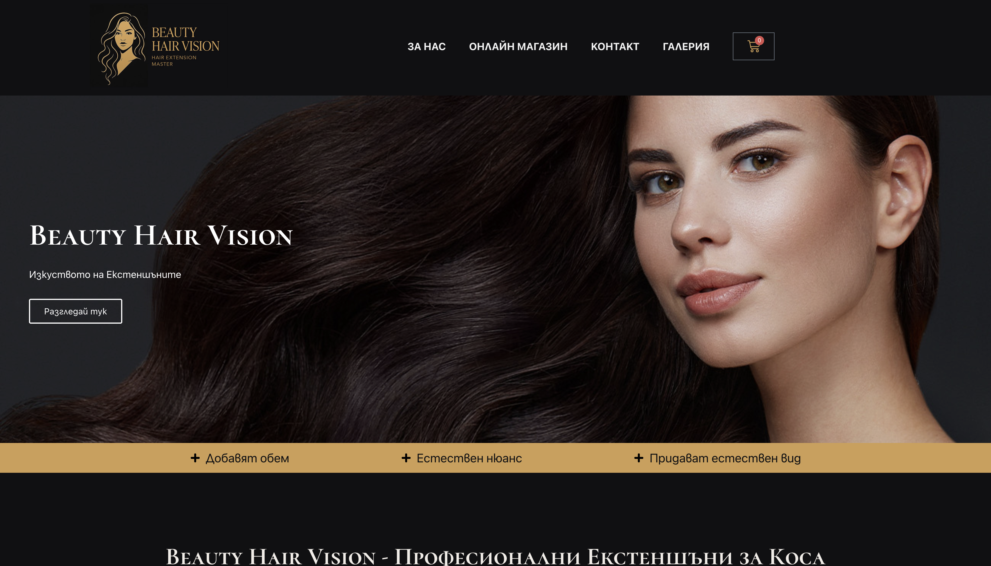 Beauty Hair Vision home page
