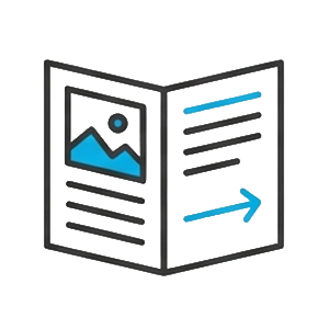 brochure design icon