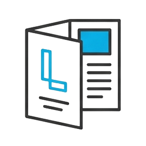 leaflet design icon